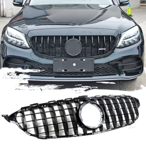 For Mercedes-Benz W205 C300 2019-2022 21 GT Front Bumper Grille W/O Camera Hole - Bild 1 von 8