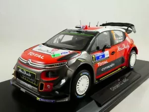 Norev Citroen C3 WRC #7 Meeke winner Rallye Mexico 2017 1/18 181632 - Foto 1 di 3