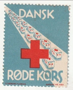 Denmark  - Red Cross, label(M) - Picture 1 of 2