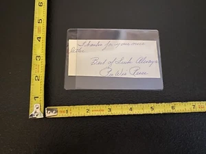 AWESOME PEE WEE REESE AUTOGRAPHED CUT WITH NOTE DODGERS HOF NICE NO CERT - Picture 1 of 2