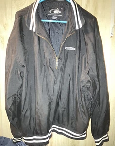 Vintage 90’s FreightlinerLogo 1/4 Zip Wind Resistant Lightweight Pullover sz L - Picture 1 of 5
