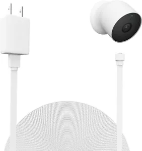 Power Adapter for Google Nest Cam Battery16.4Ft/5M Weatherproof Charging Cable - Picture 1 of 7