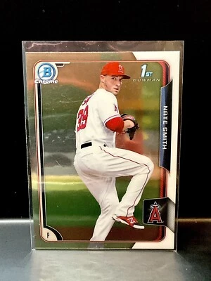 2015 Topps Bowman Chrome Nate Smith #BCP90 - Los Angeles Angels - Image 1 of 2
