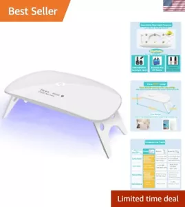 UV LED Nail Dryer Mini lamp Portable Curing Light for Gel Nail Polish,6wWhite - Picture 1 of 8