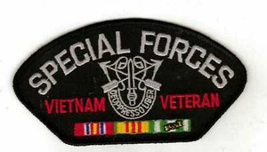 Special Forces Vietnam Veteran Black HC Hat Patch - Bild 1 von 1