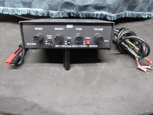 Mfj mfj 407d Deluxe Electronic Keyer with manual power cable & 1/4 cable - Picture 1 of 8