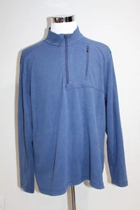 Vineyard Vines Men's Sweater Fleece 1/4 Zip Pullover XL Blue Whale Pocket - Picture 1 of 6