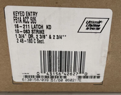 SCHLAGE Accent F51A ACC 505/6Lifetime Bright Brass Keyed Entry Door Lever Handle - Image 1 of 4