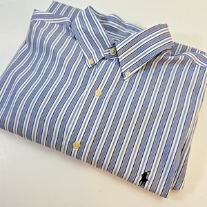 Ralph Lauren Herren Button Down 16,5 32/33 Yarmouth Collection Pony bl/wh - Bild 1 von 6