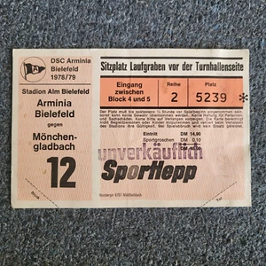 Ticket Arminia Bielefeld - Borussia Mönchengladbach Bundesliga Saison 1978/79 - Bild 1 von 1