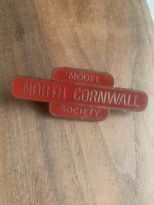 Enamel Badge Vintage Red North Cornwall Model Society - Picture 1 of 3