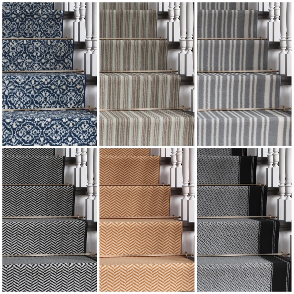 Stair Carpet Long Runner Rug For Stairway Hall Choice of Design Any Length - Image 1 of 1