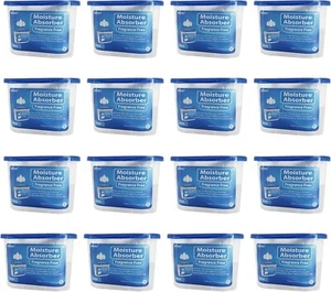 Moisture Absorber 500ml Fragrance-Free Dehumidifier Portable, Arovec ,16 Packs - Picture 1 of 6