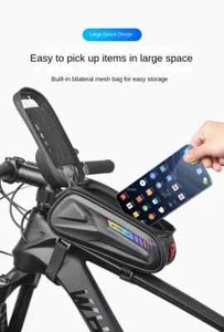 7'' MTB Bike Mobile Waterproof Phone Holder Case Bag Touch Screen Bicycle Pouch - Picture 1 of 16