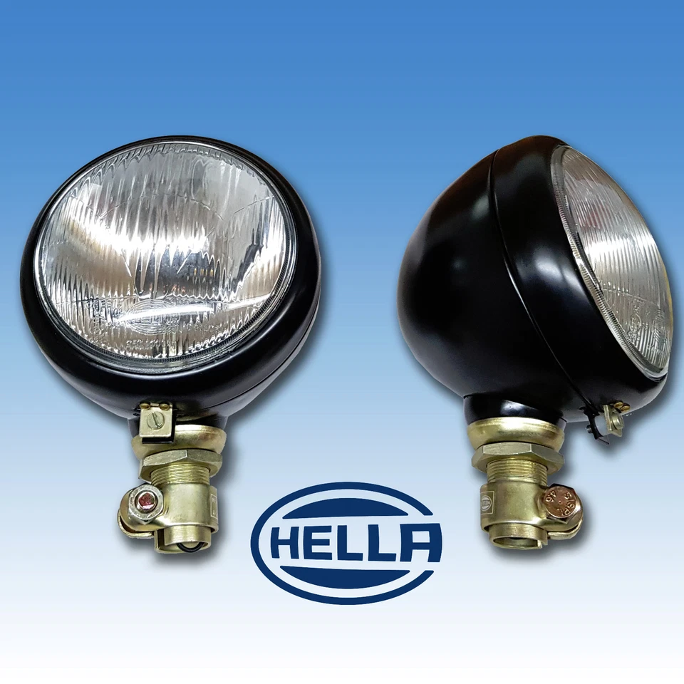 2x Hella Scheinwerfer Frontscheinwerfer stehende Montage Traktor Schlepper 010 - Bild 1 von 1