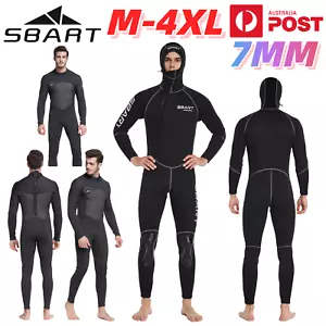 SBART Wetsuit 7mm Neoprene Full Body Diving Suit Swim Scuba Surfing Snorkeling - Picture 1 of 15