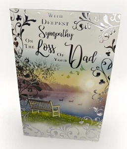 With Deepest Sympathy On The Loss Of Your Dad Card - Picture 1 of 2