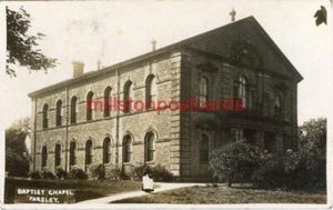REAL PHOTO POSTCARD BAPTIST CHAPEL, FARSLEY, (NEAR PUDSEY) LEEDS, WEST YORKSHIRE - Picture 1 of 2