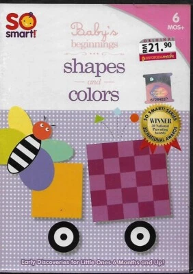 So Smart Baby's Beginnings Shapes Colors DVD For 6 Months Up Free Ship - Image 1 of 4
