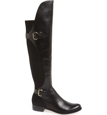 Corso Como Z26115* Women's Black Moto Splendid Over The Knee Boots Size 6.5 M - Image 1 of 4