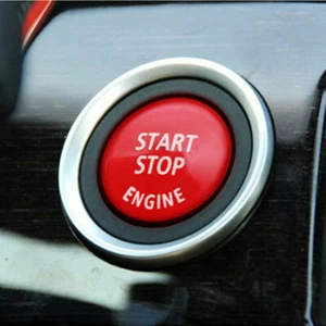 Gloss Red Start Stop Ignition Button Cover For BMW E70 E90 E92 3 Series 5 Series - Bild 1 von 9