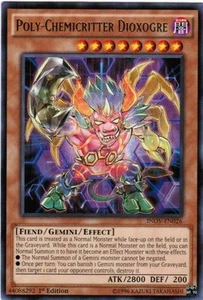 INOV EN026 1ST ED 3X POLY CHEMICRITTER DIOXOGRE RARE CARDS. - Picture 1 of 2