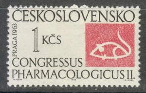Czechoslovakia 1963 MNH Mi 1423 Sc 1194 Pharmacological Congress. White Mouse ** - Picture 1 of 1