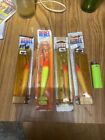 Lot Of 4 Vintage Rebel Fast Trac Fishing Lures