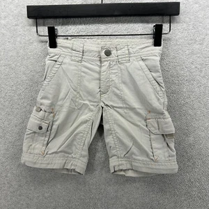 Columbia Shorts Kids Size 5 Beige Flat Front Cargo Hiking Performance Adjustable - Picture 1 of 11