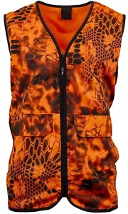 Kryptek Vesuvius Vest, High Visibility, Reversible Hunting Safety Vest Small - Picture 1 of 6