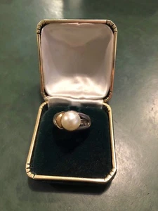 ANELLO VINTAGE ARGENTO  CON CUORE ORO 750 - VINTAGE EPOCA COLLEZIONE - Foto 1 di 4