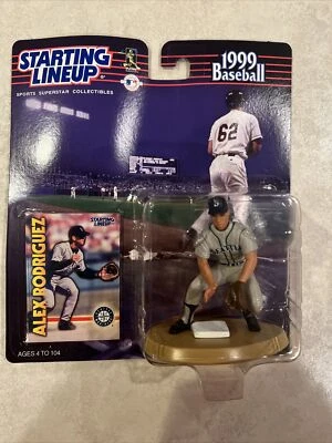 Figura y tarjeta 1999 MLB alineación inicial Alex Rodríguez Seattle Mariners SLU Foto 1 de 2