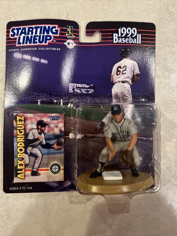 1999 MLB Starting Lineup Alex Rodriguez Seattle Mariners SLU Figure & Card Cover