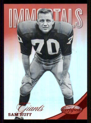 2012 Certified Mirror Red #197 Sam Huff /250 - Image 1 of 2