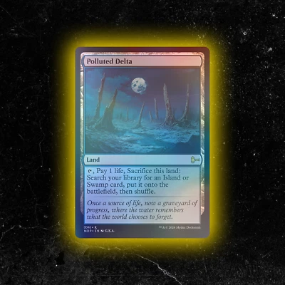 FOIL - Polluted Delta - Custom Magic: The Gathering Card - High-Quality - Image 1 of 4