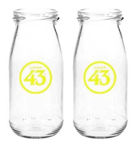 Licor 43 Milchflasche - 2er Set Milchglas Cocktailglas Likör Liquor 43er - Bild 1 von 1