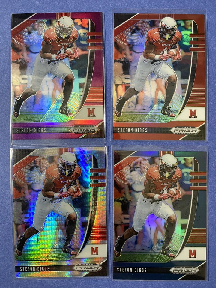 2020 Prizm Refractor Rainbow Stefon Diggs Bills  #/75 Hyper Purple Red Orange - Image 1 of 1