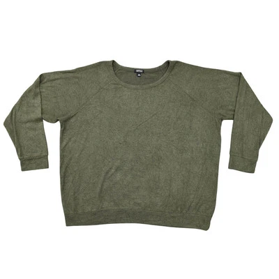 Suéter manga larga Buffalo David Bitton para mujer talla 2XL mezcla viscosa verde Foto 1 de 4