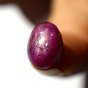 7,80 ct Atemberaubender Stern Rubin Loser Edelstein Natürlich ZERTIFIZIERT ROT Ovale Form - Bild 1 von 7