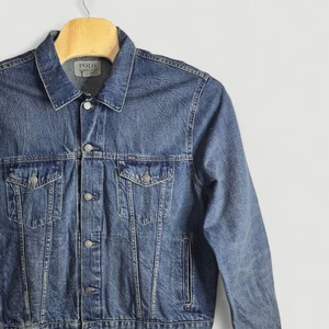 Polo Ralph Lauren Denim & Supply Hombres XXL TTG Azul Algodón Camionero Denim Chaqueta - Imagen 1 de 10