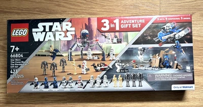 LEGO #66804 Star Wars The Clone Wars & The Mandalorian 3 en 1 regalo de Navidad Foto 1 de 4