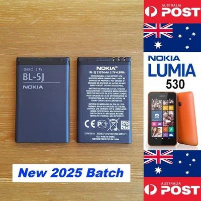 NOKIA LUMIA 530 520 Original Battery BL-5J 1320mAh Good Quality - Local Seller ! - image 1 of 4