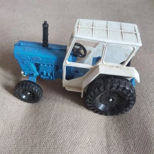 VINTAGE DIECAST LONE STAR TRACTOR BLUE MODEL TOY FARM VEHICLE RARE COLLECTABLE - Picture 1 of 8
