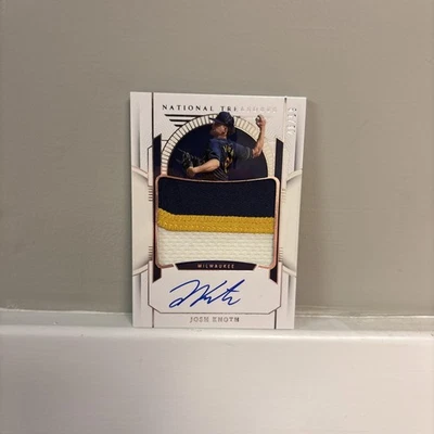 2024 Panini National Treasures Prospect Material Signatures /99 Josh Knoth Auto - Image 1 of 4