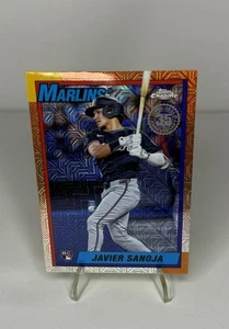 2025 Topps Series 2 1990 Topps Chrome Silver Pack Javier Sanoja (RC) & Base - Picture 1 of 2