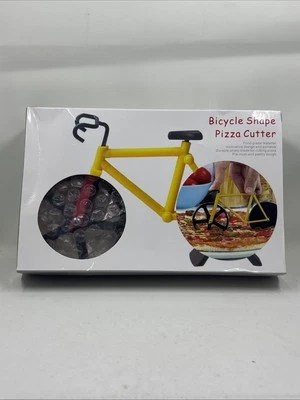 Cortador de pizza en forma de bicicleta de 1 pieza, rueda de corte de pizza de acero inoxidable - bicicleta roja Foto 1 de 3