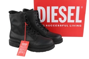 Botas de hombre DIESEL D-Alabhama CB EU44 negras con cordones almendra oscuras - Imagen 1 de 13