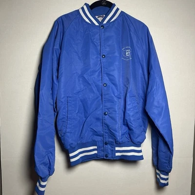 Chaqueta bomber vintage Mid-America Dairymen Inc. azul Foto 1 de 4