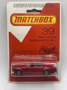 Matchbox Lesney Superfast No39 ROLLS ROYCE in " MAROON mit SILBERSOCKEL - Bild 1 von 3