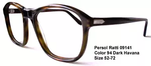RARE NEW REAL VINTAGE PERSOL RATTI 09141 Color 94 Dark Havana - Picture 1 of 10